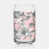 Rosa und graue Camouflage, Militär, Armee Dosenglas (Vorderseite)
