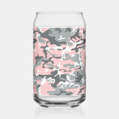 Rosa und graue Camouflage, Militär, Armee Dosenglas (Links)