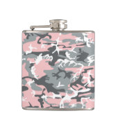 Rosa und graue Camouflage, Militär, Armee Flachmann (Vorderseite)