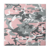 Rosa und graue Camouflage, Militär, Armee Fliese (Vorderseite)