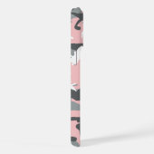 Rosa und graue Camouflage, Militär, Armee iPhone Hülle (Rechte Seite)