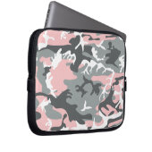 Rosa und graue Camouflage, Militär, Armee Laptopschutzhülle (Vorne Rechts)