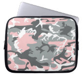 Rosa und graue Camouflage, Militär, Armee Laptopschutzhülle (Vorderseite)