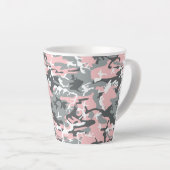 Rosa und graue Camouflage, Militär, Armee Milchtasse (Rechte Ecke)