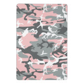 Rosa und graue Camouflage, Militär, Armee Mini Klemmbrett (Rückseite)
