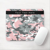 Rosa und graue Camouflage, Militär, Armee Mousepad (Mit Mouse)