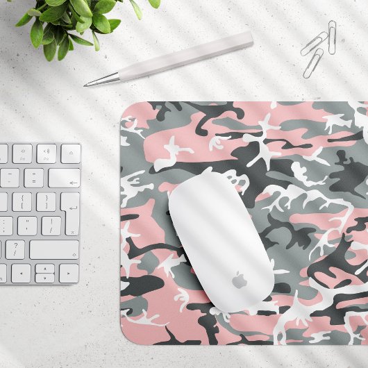 Rosa und graue Camouflage, Militär, Armee Mousepad