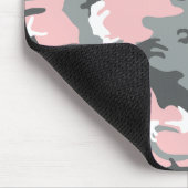 Rosa und graue Camouflage, Militär, Armee Mousepad (Ecke)