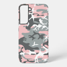 Rosa und graue Camouflage, Militär, Armee Samsung Galaxy Hülle