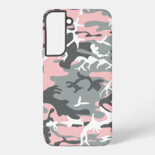 Rosa und graue Camouflage, Militär, Armee Samsung Galaxy Hülle