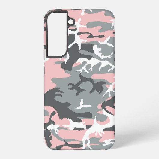 Rosa und graue Camouflage, Militär, Armee Samsung Galaxy Hülle (Rückseite)