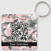 Rosa und graue Camouflage, Militär, Armee Schlüsselanhänger (Rückseite)