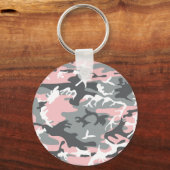 Rosa und graue Camouflage, Militär, Armee Schlüsselanhänger (Vorderseite)