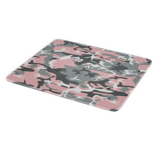 Rosa und graue Camouflage, Militär, Armee Schneidebrett