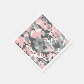 Rosa und graue Camouflage, Militär, Armee Serviette (Ecke)