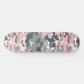 Rosa und graue Camouflage, Militär, Armee Skateboard (Horizontal)