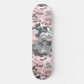 Rosa und graue Camouflage, Militär, Armee Skateboard (Vorderseite)
