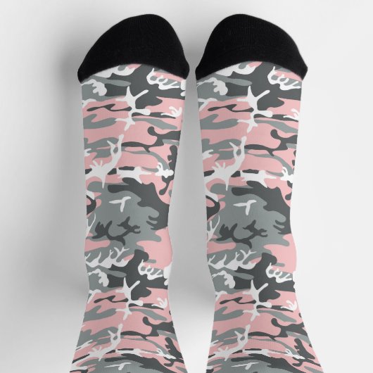 Rosa und graue Camouflage, Militär, Armee Socken (Oben)