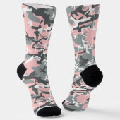 Rosa und graue Camouflage, Militär, Armee Socken (Gewinkelt)