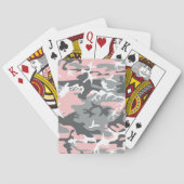 Rosa und graue Camouflage, Militär, Armee Spielkarten (Rückseite)