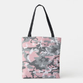 Rosa und graue Camouflage, Militär, Armee Tasche (Rückseite)