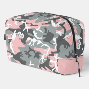 Rosa und graue Camouflage, Militär, Armee Waschbeutel