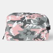 Rosa und graue Camouflage, Militär, Armee Waschbeutel (Rückseite)