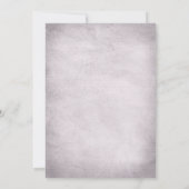 Rosa und graue Elefantenhochzeit Einladung (Rückseite)