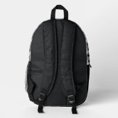 rosa und graue geometrische Patchwork #patchwork Bedruckter Rucksack (Rückseite)