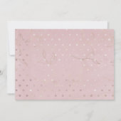 Rosa und graue Hochzeit speichern das Datum der Ei Save The Date (Rückseite)