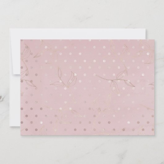 Rosa und graue Hochzeit speichern das Datum der Ei Save The Date (Rückseite)