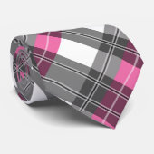 Rosa und graue karierte Hals-Krawatte Krawatte (Gerollt)