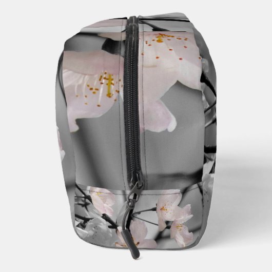 Rosa und graue Kirschblüten Waschbeutel (Rechts)