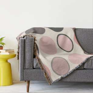 Rosa und graue Kreise Mitte des Jahrhunderts Moder Decke