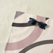 Rosa und graue Kreise Strandtuch (Beispiel)