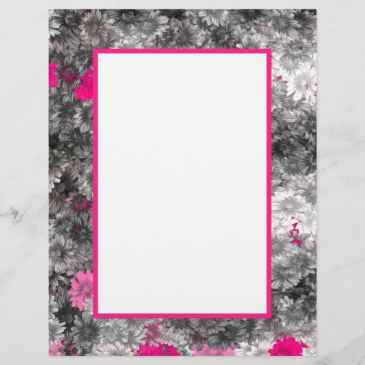 Rosa und graue Kunst Briefbogen (Vorderseite)