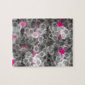 Rosa und graue Kunst Puzzle (Horizontal)