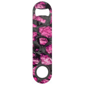 Rosa und graue künstlerische Flaschenöffner (Vorderseite)