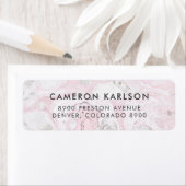 Rosa und graue Marmor Einfache San-Serif-Typografi (Insitu)