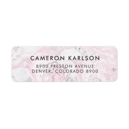 Rosa und graue Marmor Einfache San-Serif-Typografi (Vorne)