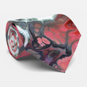 Rosa und graue Marmorfarben, Krawatte (Gerollt)