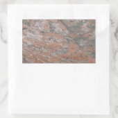 Rosa und graue Marmorkleber Rechteckiger Aufkleber (Tasche)