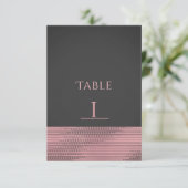 Rosa und graue moderne Glamour Pailletten schicke Einladung (Stehend Vorderseite)