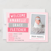 Rosa und graue Snapshot - Ankündigung der magnetis (Vorderseite)