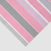 Rosa und graue Streifen Seidenpapier (Detail)