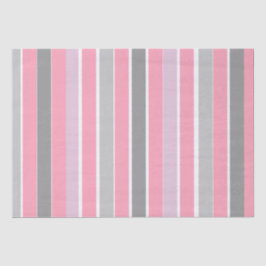 Rosa und graue Streifen Seidenpapier