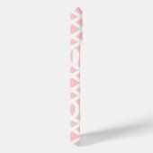 Rosa und graue Trellis Monogramm | Editierbare Far Case-Mate iPhone Hülle (Rückseite / Rechts)