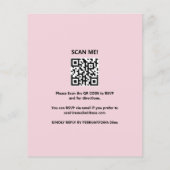 Rosa und graue Überraschungseinladung QR-uAwg Flyer (Hinten)