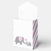 Rosa und grauer Streifen Geschenkschachtel (Geöffnet)