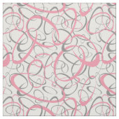 Rosa und graues Retro-Muster Stoff (Muster)
